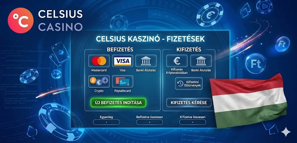 Celsius casino betét és pénzeszközök visszavonása csatornák magyar útmutató