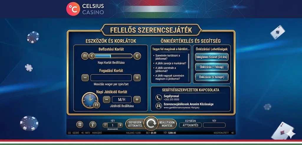 Felelős játék - önkívület és fogadási határok útmutató